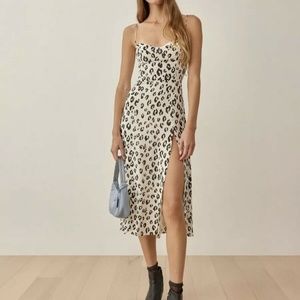 Juliette Dress | 6 | Reformation | Snow Leopard | NWT